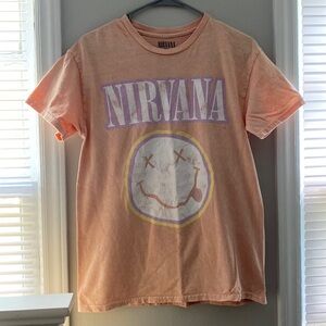 Nirvana Smiley Face Cotton T-Shirt